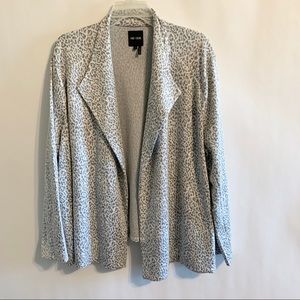 NWT Nic + Zoe 2XL Leopard Print Jacket Open Front